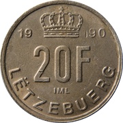 20 Francs - Jean reverse image