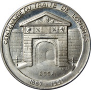 40 Francs Essai, Luxembourg, 1967 reverse image