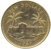 10 Dollars - Elizabeth II reverse image
