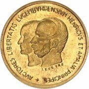 40 Francs - Centenary of the Treaty of London Essai obverse image