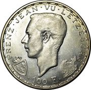 100 Francs - Charlotte John the Blind obverse image