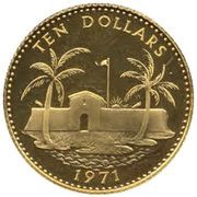10 Dollars - Elizabeth II reverse image
