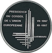 500 Francs - Jean Presidency of the European Community, Luxembourg, 1997 reverse image
