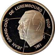500 Francs - Jean Echternach obverse image