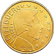 10 Euro Cents - Henri I 1st map obverse image