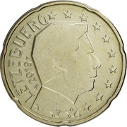 20 Euro Cents - Henri I 2nd map obverse image