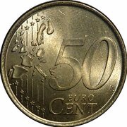 50 Euro Cents - Henri I 1st map reverse image
