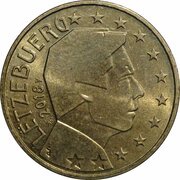 50 Euro Cents - Henri I 2nd map obverse image