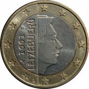 1 Euro - Henri I 1st map obverse image