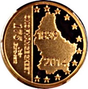 175 Eurocent - Henri I 175 Years of Independence of Luxembourg reverse image