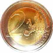 2 Euros - Henri I EMU, Luxembourg, 2009 reverse image