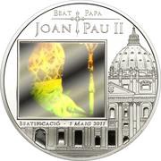 5 Diners Pope John Paul II, Andorra, 2011 reverse image