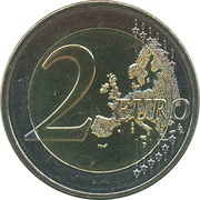 2 Euros - Henri I Royal Wedding, Luxembourg, 2012 reverse image