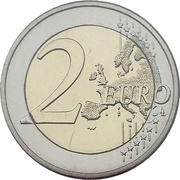 2 Euros - Henri I National Anthem, Luxembourg, 2013 reverse image