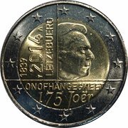 2 Euros - Henri I 175 Years of the Nation obverse image