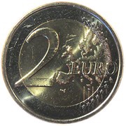 2 Euros - Henri I Accession, Luxembourg, 2015 reverse image