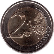 2 Euros - Henri I European Union Flag, Luxembourg, 2015 reverse image