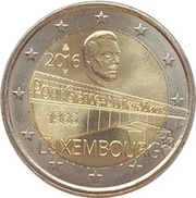 2 Euros - Henri I 50 Years of Grand Duchess Charlotte Bridge obverse image