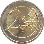 2 Euros - Henri I 50 Years of Grand Duchess Charlotte Bridge, Luxembourg, 2016 reverse image