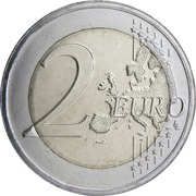 2 Euros - Henri I William I, Luxembourg, 2018 reverse image
