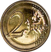 2 Euros - Henri I Grand Duchess Charlotte, Luxembourg, 2019 reverse image