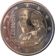 2 Euros - Henri I Birth of Prince Charles - hologram version obverse image