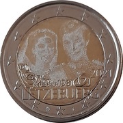 2 Euros - Henri I Marriage of Grand Duke Henri - hologram version obverse image