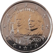 2 Euros - Henri I Grand Duke Jean - classic version obverse image