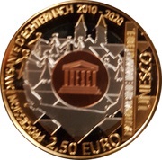 2.5 Euros - Henri I Procession dansante d'Echternach, Luxembourg, 2020 reverse image