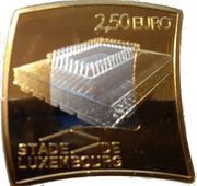2,50 Euros Stade de Luxembourg, Luxembourg, 2022 reverse image