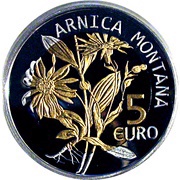 5 Euros - Henri I Arnica Montana, Luxembourg, 2010 reverse image