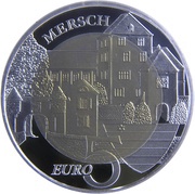 5 Euros - Henri I Mersch Castle, Luxembourg, 2011 reverse image