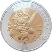 5 Euros - Henri L’Ophrys Bourdon, Luxembourg, 2012 reverse image