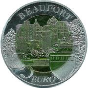 5 Euros - Henri I Château Beaufort, Luxembourg, 2013 reverse image