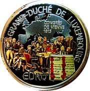 5 Euros - Henri I 200th Anniversary of the Congress of Vienna, Luxembourg, 2015 reverse image