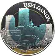 5 Euros - Henri I Useldange Castle, Luxembourg, 2017 reverse image