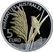 5 Euros - Henri I Roseau - Common Reed, Luxembourg, 2018 reverse image