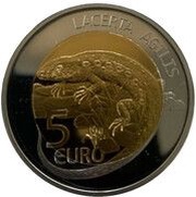 5 Euros - Henri I, Luxembourg, 2021 reverse image