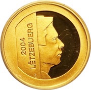 10 Euros - Henri I Hellange Mask; Gold Bullion obverse image