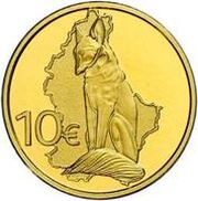 10 Euros Renert the Fox, Luxembourg, 2011 reverse image