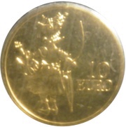10 Euros - Henri I D'Maus Ketti, Luxembourg, 2016 reverse image