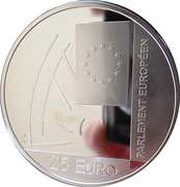 25 Euros - Henri I European Parliament, Luxembourg, 2004 reverse image