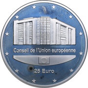 25 Euros - Henri I European Union Presidency, Luxembourg, 2005 reverse image