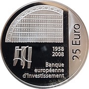 25 Euros - Henri I European Investment Bank reverse image