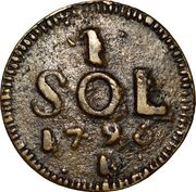1 Sol - Francis II reverse image
