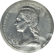 1 Franc Piefort Essai obverse image