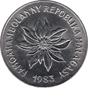 5 Francs / 1 Ariary obverse image
