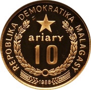 10 Ariary Ibis obverse image