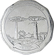 50 Ariary motto A, Madagascar, 1992 reverse image