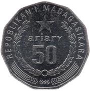 50 Ariary motto B obverse image